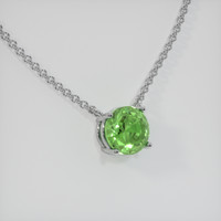 0.90 Ct. Gemstone Necklace, 14K White Gold 2