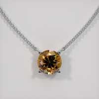 1.02 Ct. Gemstone Necklace, 14K White Gold 1