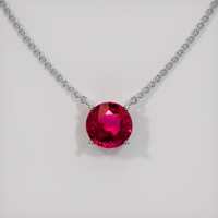 Ruby Necklace 1.12 Ct. 14K White Gold Preview