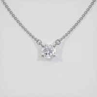 0.84 Ct. Sapphire Necklace, 14K White Gold 1