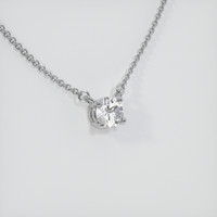 0.84 Ct. Sapphire Necklace, 14K White Gold 2