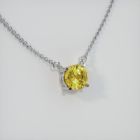 0.70 Ct. Sapphire Necklace, 14K White Gold 2