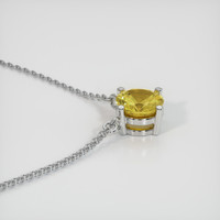 0.70 Ct. Sapphire Necklace, 14K White Gold 3