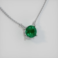 Emerald Necklace 1.23 Ct., 18K White Gold Preview