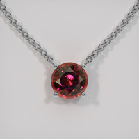 2.60 Ct. Gemstone Necklace, 18K White Gold 1