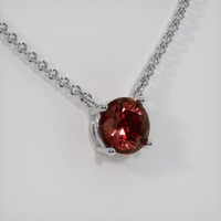 2.60 Ct. Gemstone Necklace, 18K White Gold 2