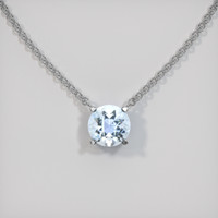 0.77 Ct. Gemstone Necklace, 18K White Gold 1