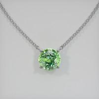 0.90 Ct. Gemstone Necklace, 18K White Gold 1