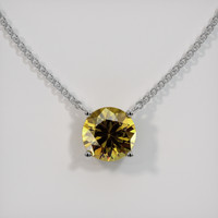 1.01 Ct. Gemstone Necklace, 18K White Gold 1