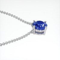 1.88 Ct. Blue Sapphire Necklace, 18K White Gold 3