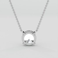 3.75 Ct. White Sapphire Necklace, 18K White Gold 4