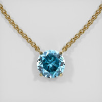 3.38 Ct. Gemstone Necklace, 14K Yellow Gold 1