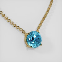 3.38 Ct. Gemstone Necklace, 14K Yellow Gold 2