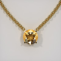 4.16 Ct. Gemstone Necklace, 14K Yellow Gold 1