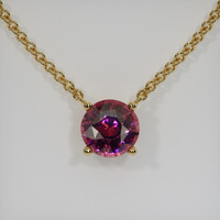 2.86 Ct. Gemstone Necklace, 14K Yellow Gold 1