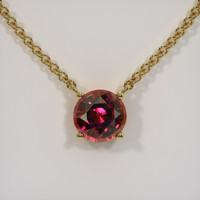 2.60 Ct. Gemstone Necklace, 14K Yellow Gold 1
