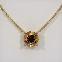 1.02 Ct. Gemstone Necklace, 14K Yellow Gold 1