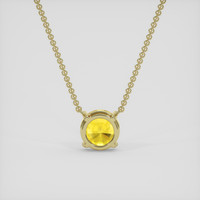 1.31 Ct. Yellow Sapphire Necklace, 14K Yellow Gold 4
