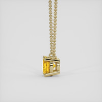 0.77 Ct. Yellow Sapphire Necklace, 14K Yellow Gold 3