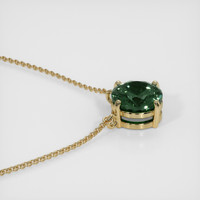 1.66 Ct. Sapphire Necklace, 14K Yellow Gold 3