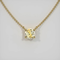 0.55 Ct. Sapphire Necklace, 18K Yellow Gold 1