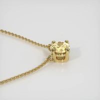 0.55 Ct. Sapphire Necklace, 18K Yellow Gold 3