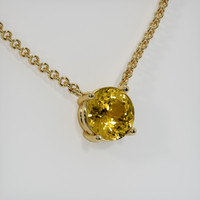 2.10 Ct. Gemstone Necklace, 18K Yellow Gold 2