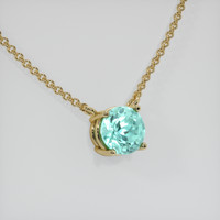 0.67 Ct. Gemstone Necklace, 18K Yellow Gold 2