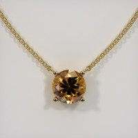 1.02 Ct. Gemstone Necklace, 18K Yellow Gold 1