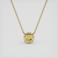 1.25 Ct. Yellow Sapphire Necklace, 18K Yellow Gold 4