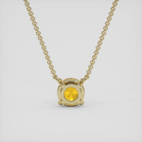 0.77 Ct. Yellow Sapphire Necklace, 18K Yellow Gold 4