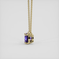 1.03 Ct. Purple Sapphire Necklace, 18K Yellow Gold 3