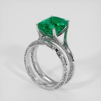 4.49 Ct. Emerald Ring, Platinum 950 2