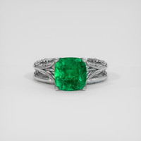 3.72 Ct. Emerald Ring, Platinum 950 1