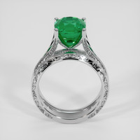 3.72 Ct. Emerald Ring, Platinum 950 3