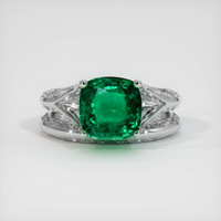 2.62 Ct. Emerald Ring, Platinum 950 1