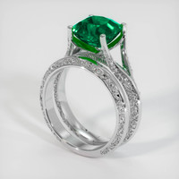 2.62 Ct. Emerald Ring, Platinum 950 2