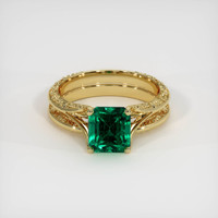 1.93 Ct. Emerald Ring, Platinum 950 1