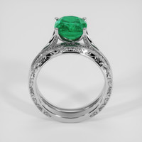 3.37 Ct. Emerald Ring, Platinum 950 3
