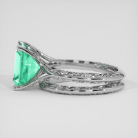 3.42 Ct. Emerald Ring, Platinum 950 4