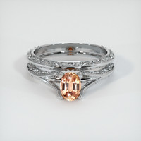 0.75 Ct. Sapphire Ring, Platinum 950 1