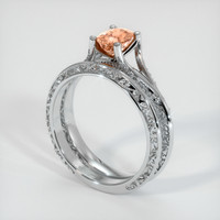 0.75 Ct. Sapphire Ring, Platinum 950 2