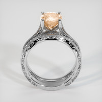 2.54 Ct. Peach Sapphire Ring, Platinum 950 3