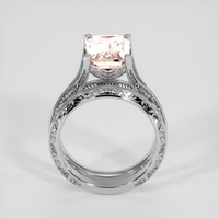 4.16 Ct. Peach Sapphire Ring, Platinum 950 3