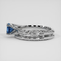 1.17 Ct. Blue Sapphire Ring, Platinum 950 4