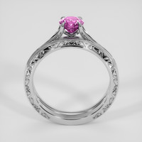 0.67 Ct. Pinkish Purple Sapphire Ring, Platinum 950 3