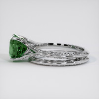 3.06 Ct. Green Sapphire Ring, Platinum 950 4