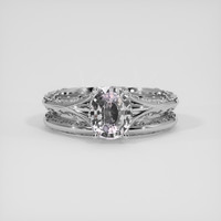 1.55 Ct. White Sapphire Ring, Platinum 950 1