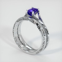 0.51 Ct. Sapphire Ring, Platinum 950 2