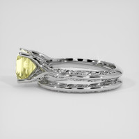 3.03 Ct. Yellow Sapphire Ring, Platinum 950 4